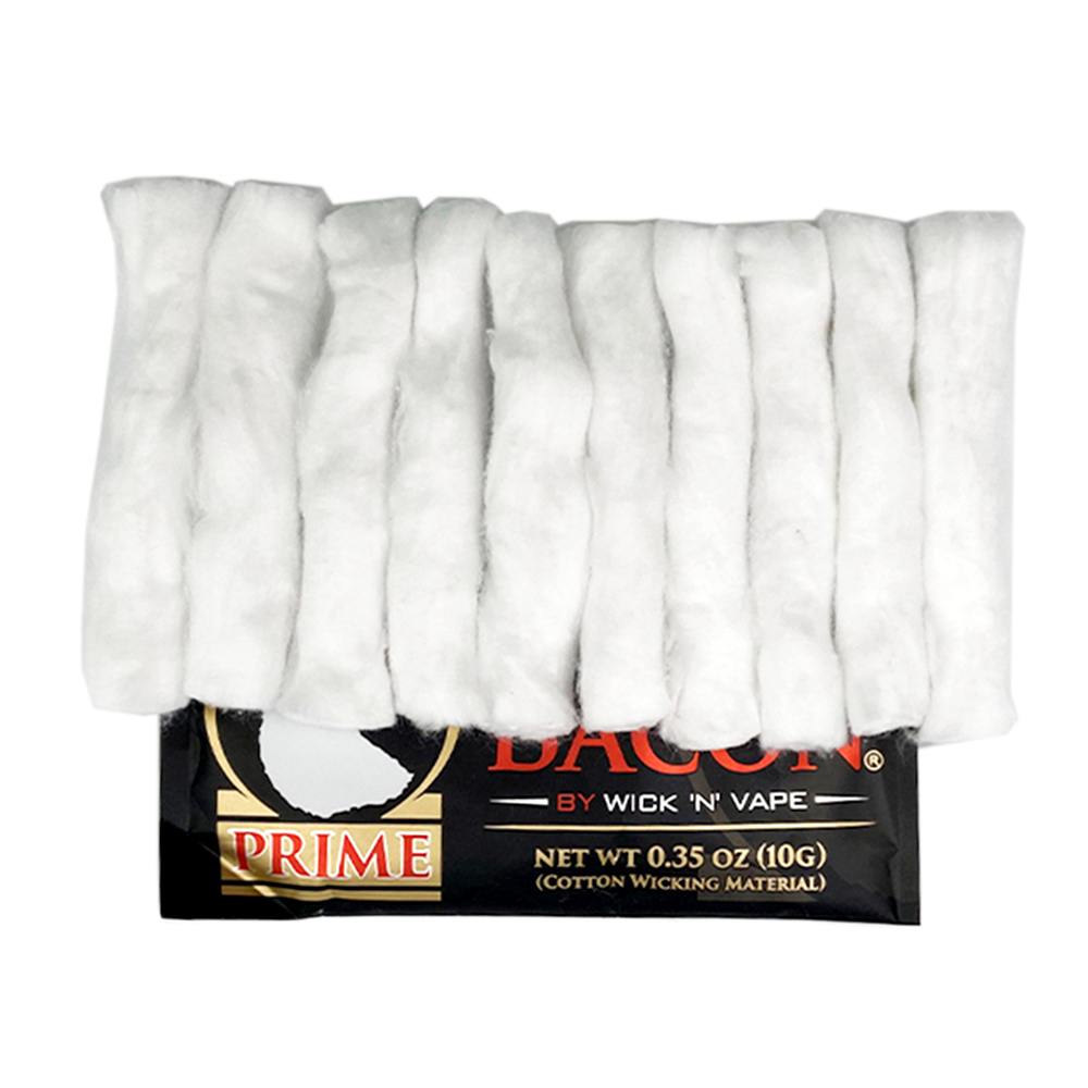 2 упаковки хлопка Bacon Prime  – обзор и цена Vaping Goods
