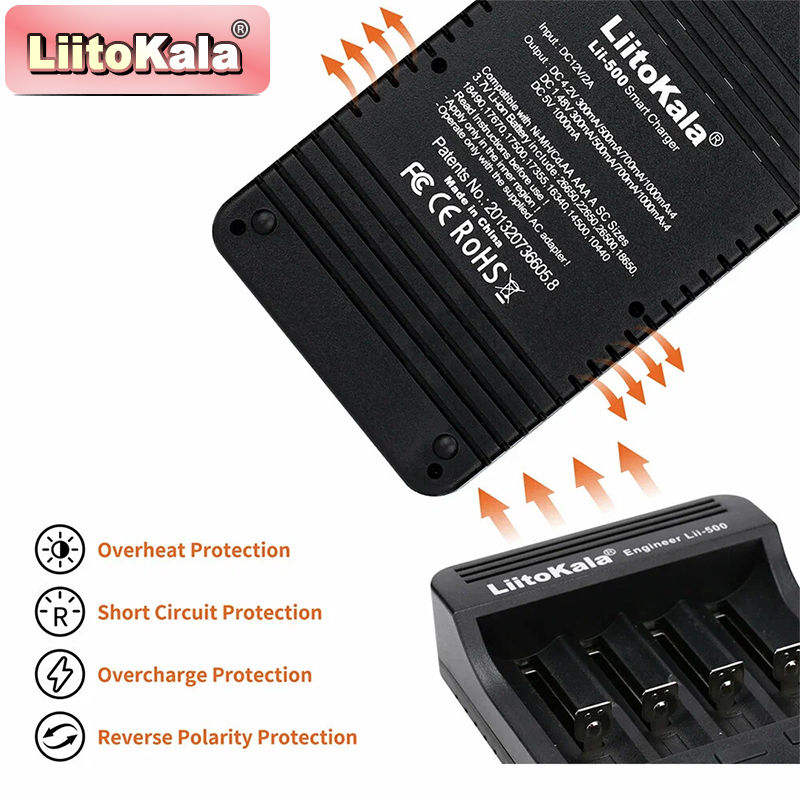 Зарядное устройство LiitoKala  – обзор и цена Vape Battery 18650
